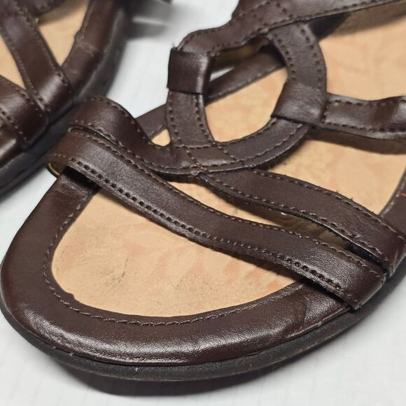 BOC Brown Vegan Leather Sandals B.O.C. 8 - Picture 2 of 8